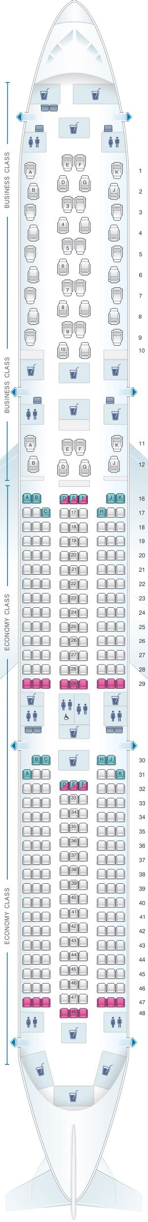 a350 1000 seat map qatar.